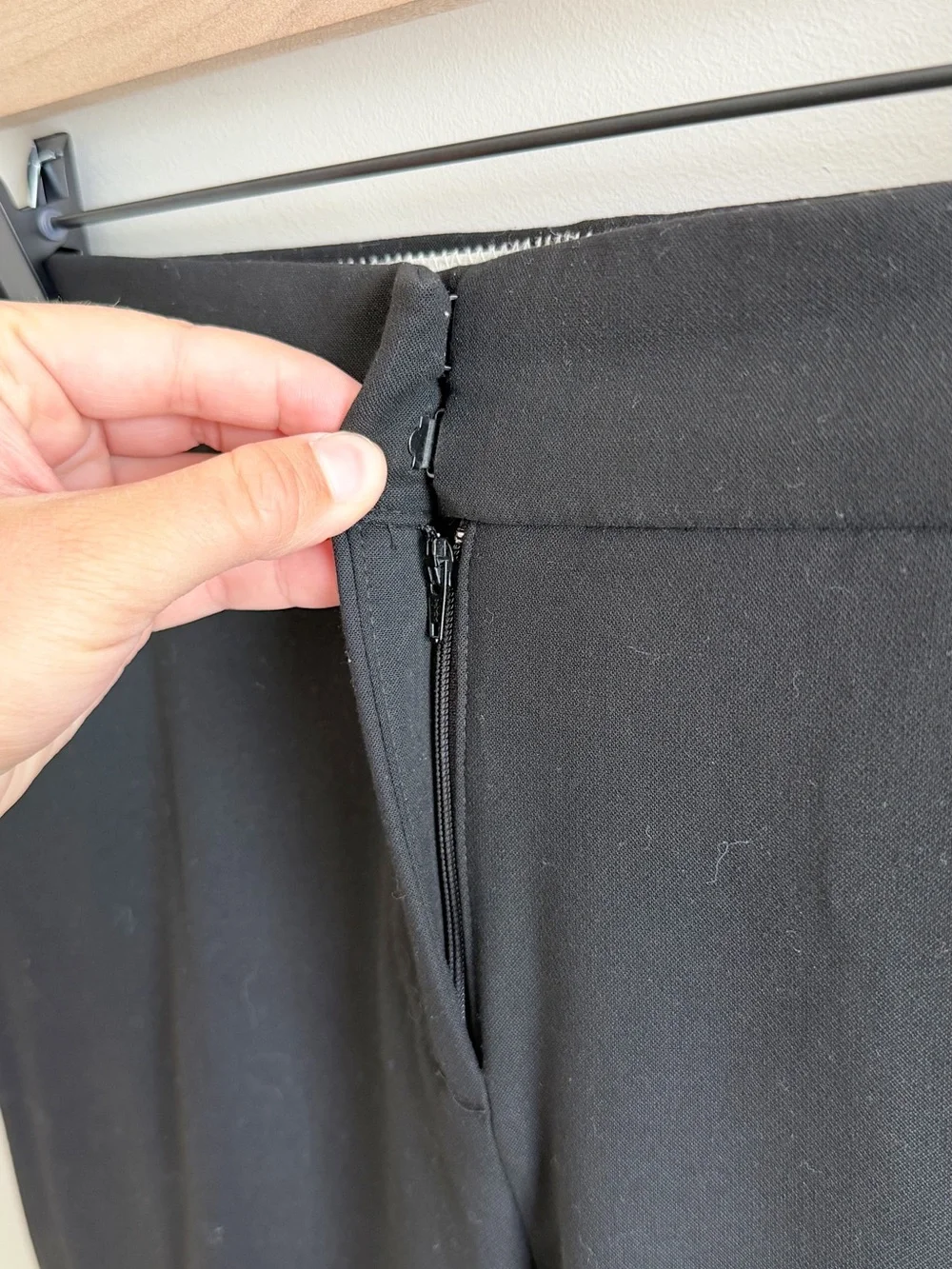 J. Crew Edie Full Length Trouser Four Season Stretch in Black